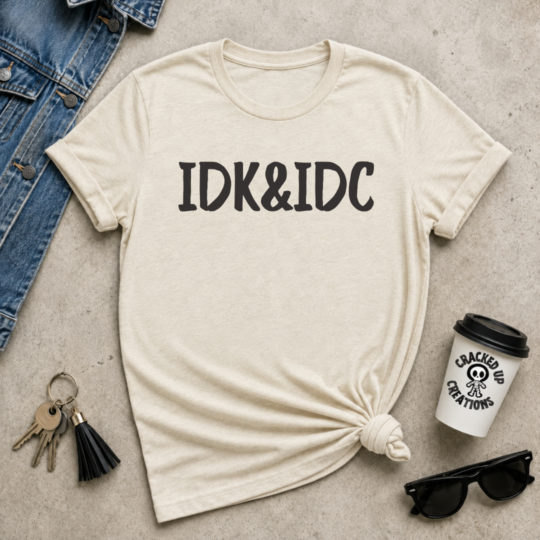 IDK & IDC I Dark Print