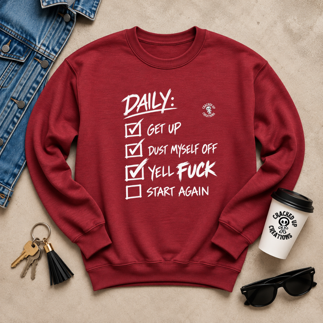 Daily To-Do List Crewneck Sweatshirt