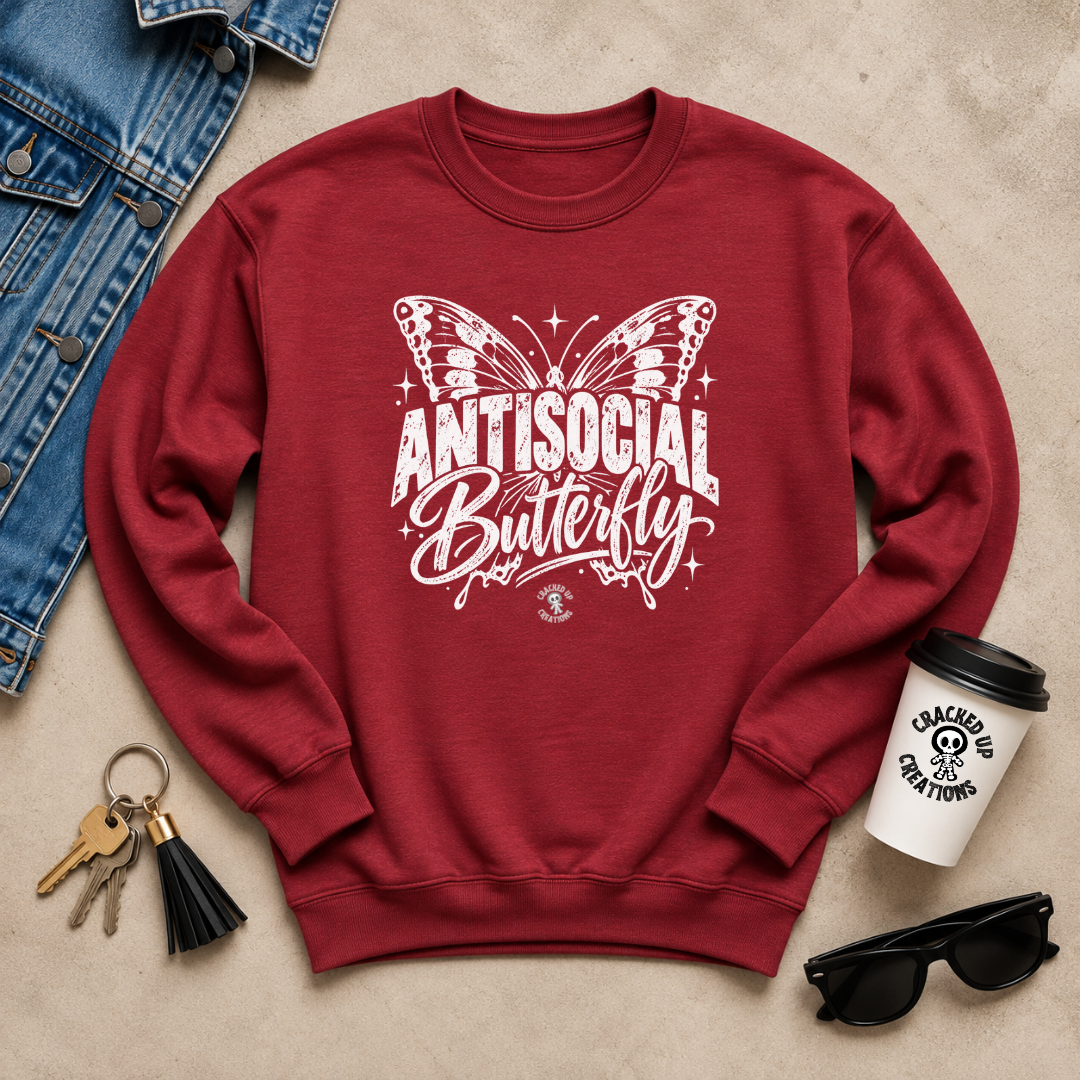 Anti-Social Butterfly Crewneck